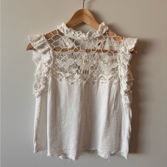 Tie front gauze top - Picture 3 of 3